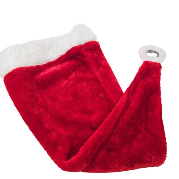 Santa Claus Hat With Bottle Opener Red White Faux Fur Christmas Wearable Cap - Picture 7 of 9